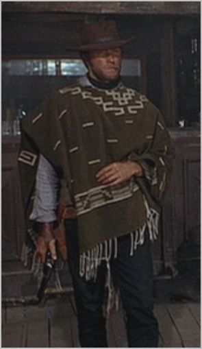 CLINT EASTWOOD OLIVE GREEN MOVIE PONCHO