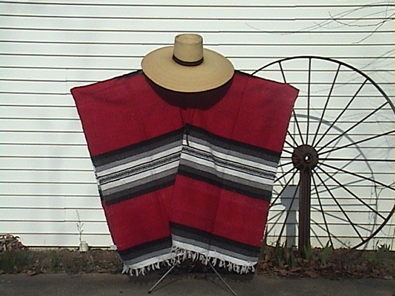 CLINT EASTWOOD WESTERN STYLE WESTERN HAND WOVEN FISTFUL OF DOLLARS PONCHO